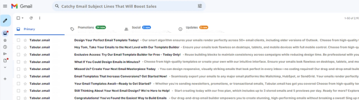 Best email subject lines for sales.